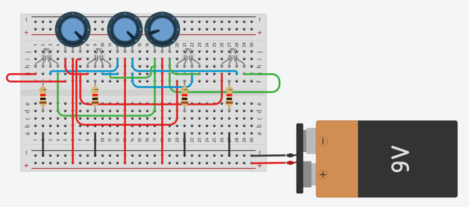 RGB LEDs With Potentiometers