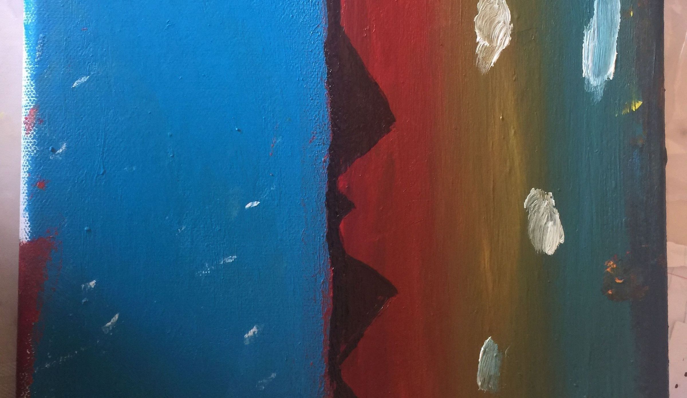 How to Paint a Mountain View Sun Set