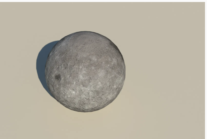 How to Add Texture and Apply a Bump Map to the Moon in 3D CAD
