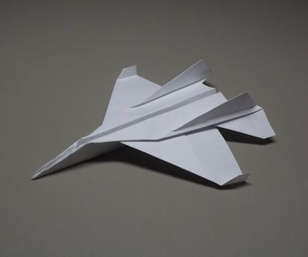 How to Fold an Origami F-15 Paper Airplane