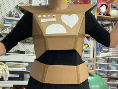 Shaping the Cardboard Robot Skirt