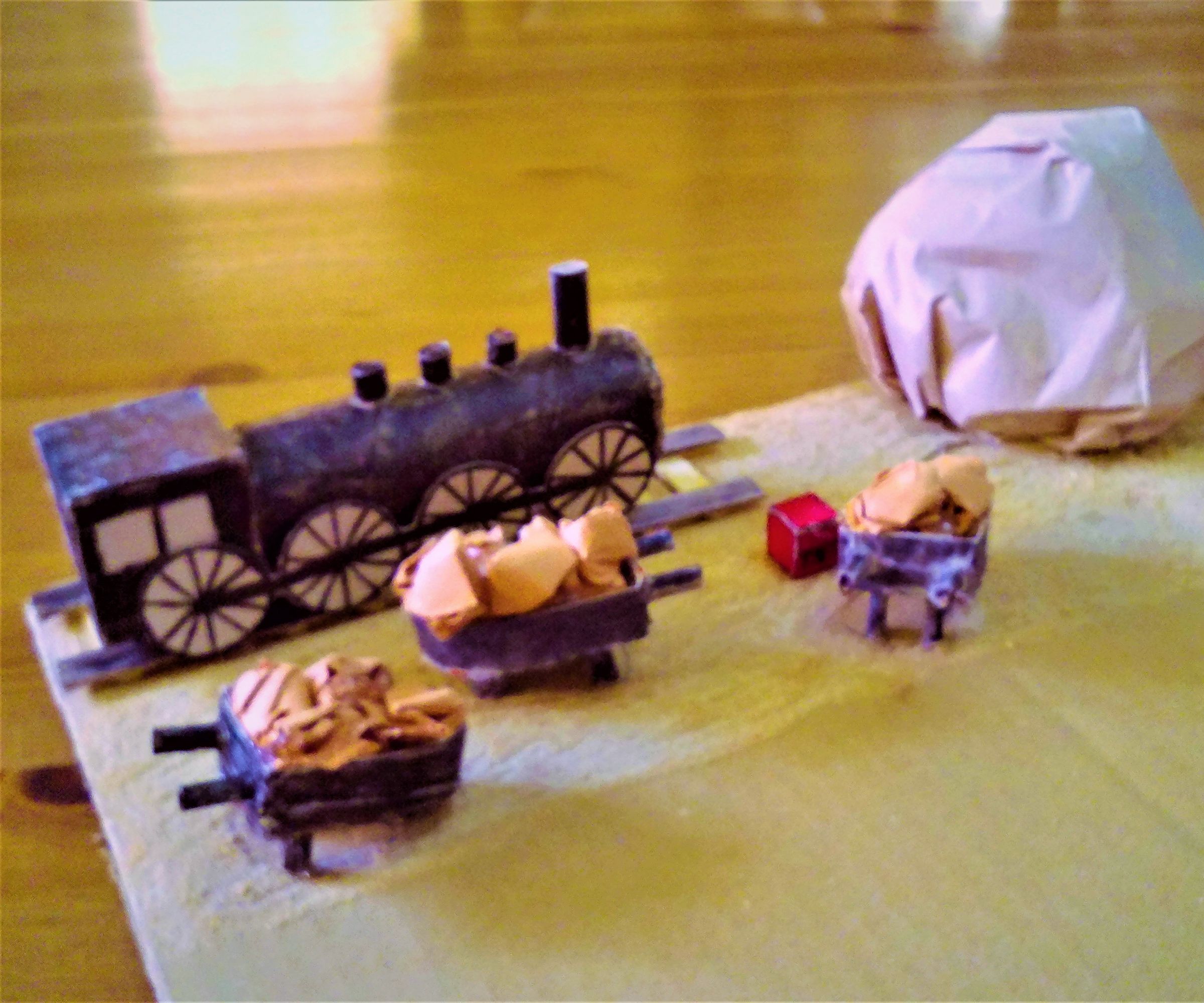 Cardboard Wild West Railroad Model
