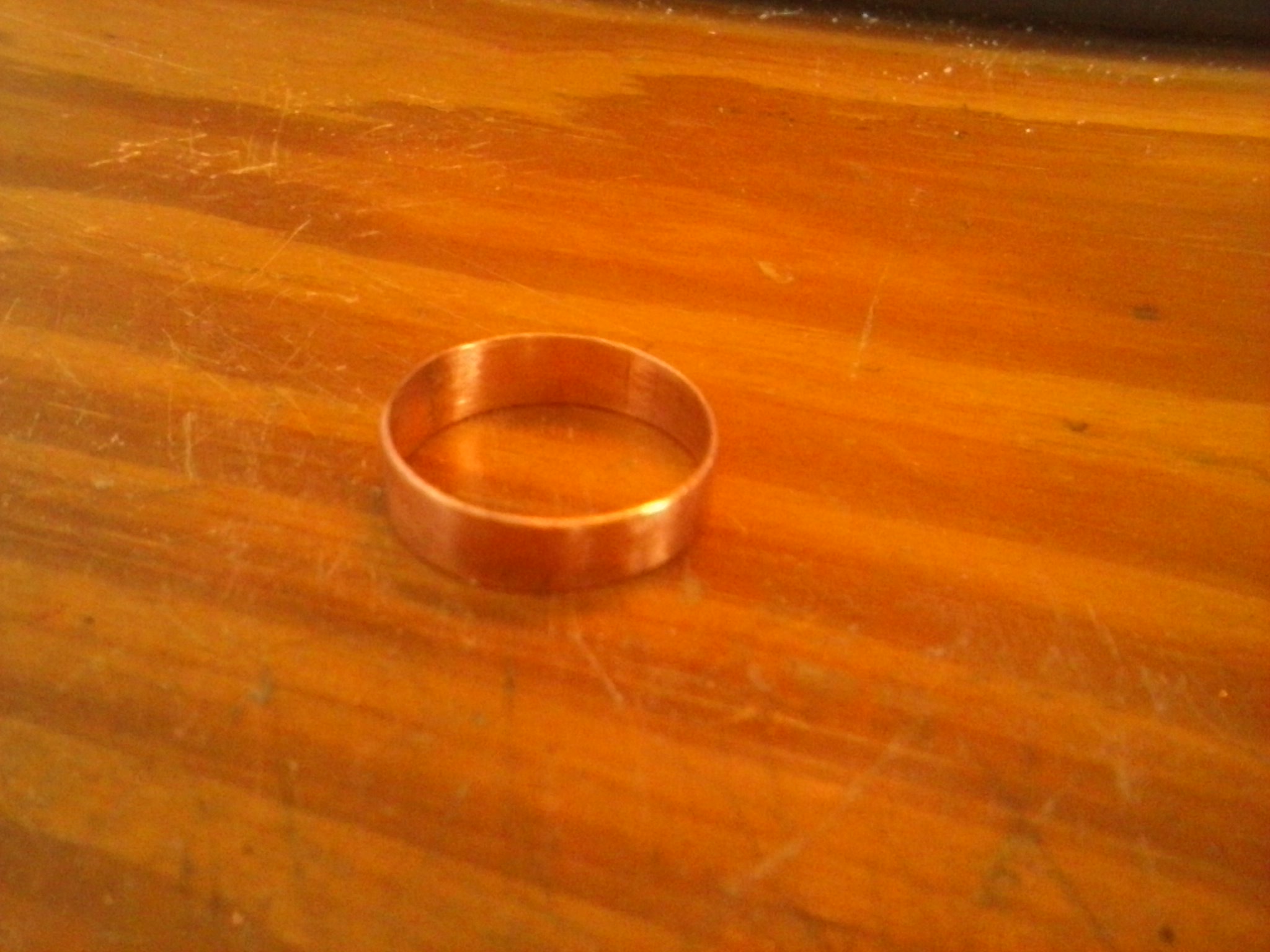 Seamless copper ring