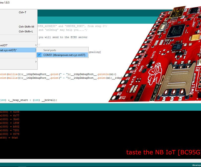 NBIoT Data Transmission How to Using BC95G Modem Based Shields - UDP Test and Network Status Signaling