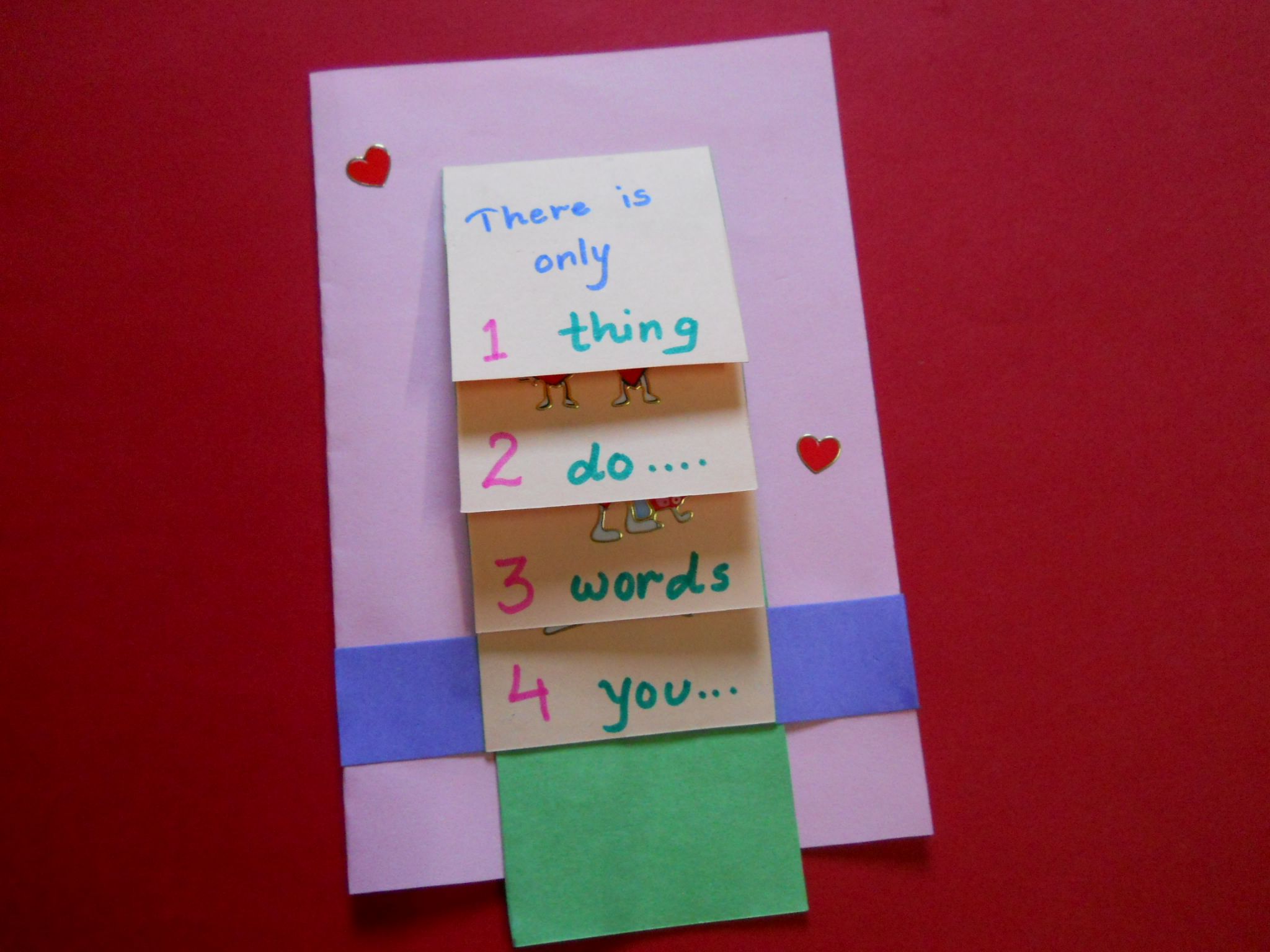 Valentines Waterfall Card