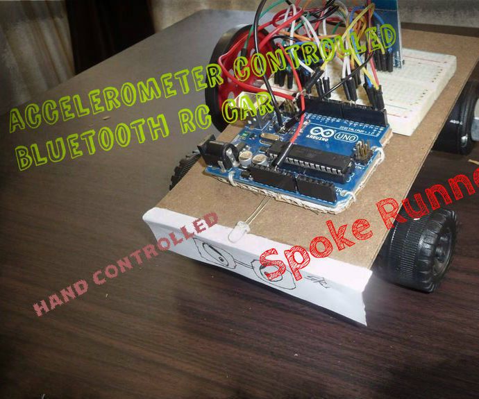 Accelerometer Bluetooth Controlled Mini Car
