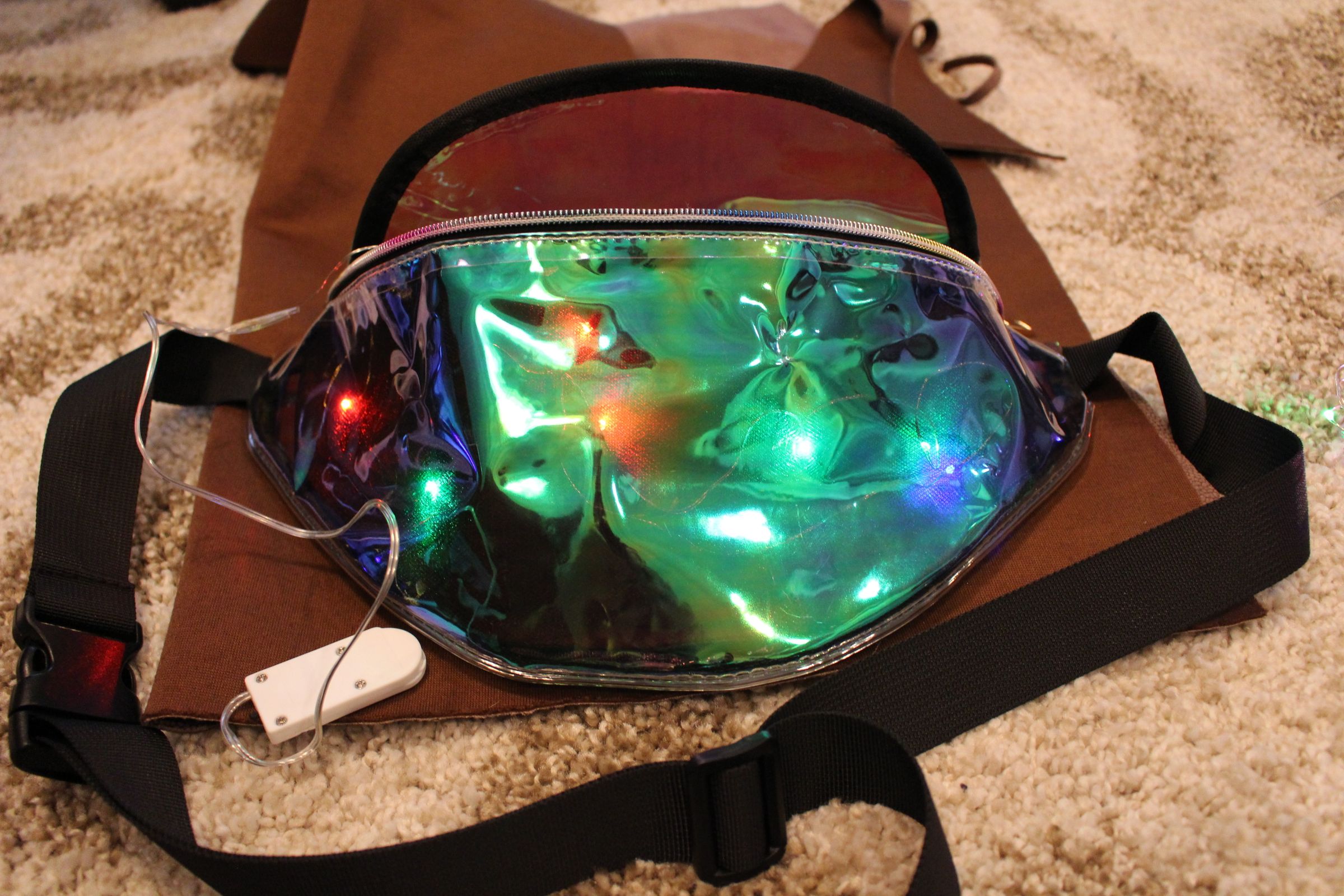 15 Minute Cosmic Light Up Fanny Pack Instructables