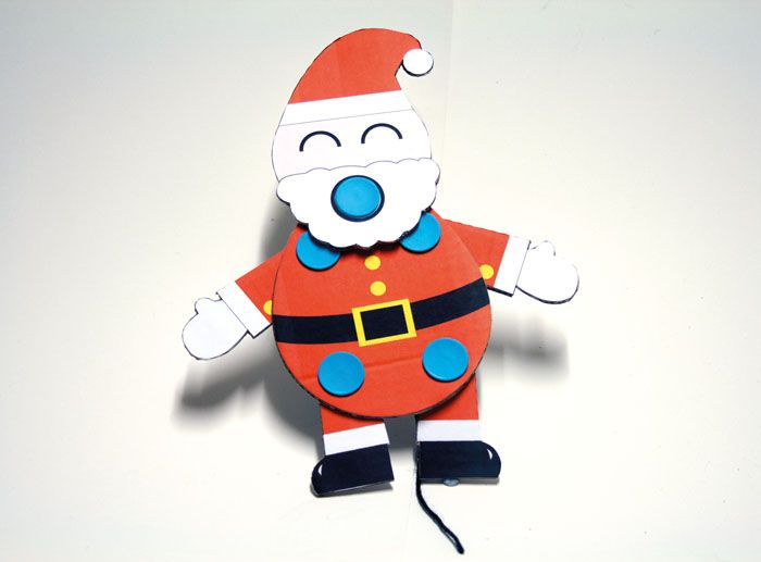Makedo Jumping Santa Claus