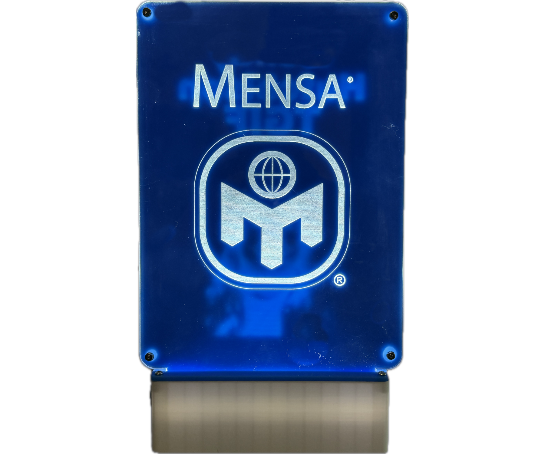 Two Sided Acrylic Sign With Rechargeable LED Base