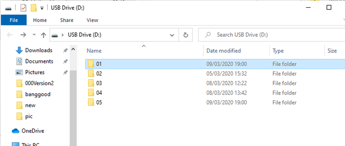 The File Structure of the SD Card in the DF Mini Player