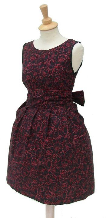 1950s Poppy Dress