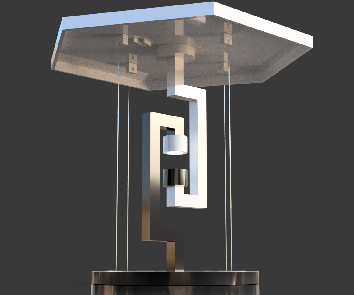 Floating Hexagon - Magnetic Tensegrity - 3D Printed