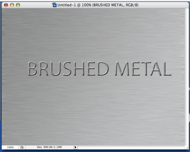 Easy Brushed Metal in Photoshop.