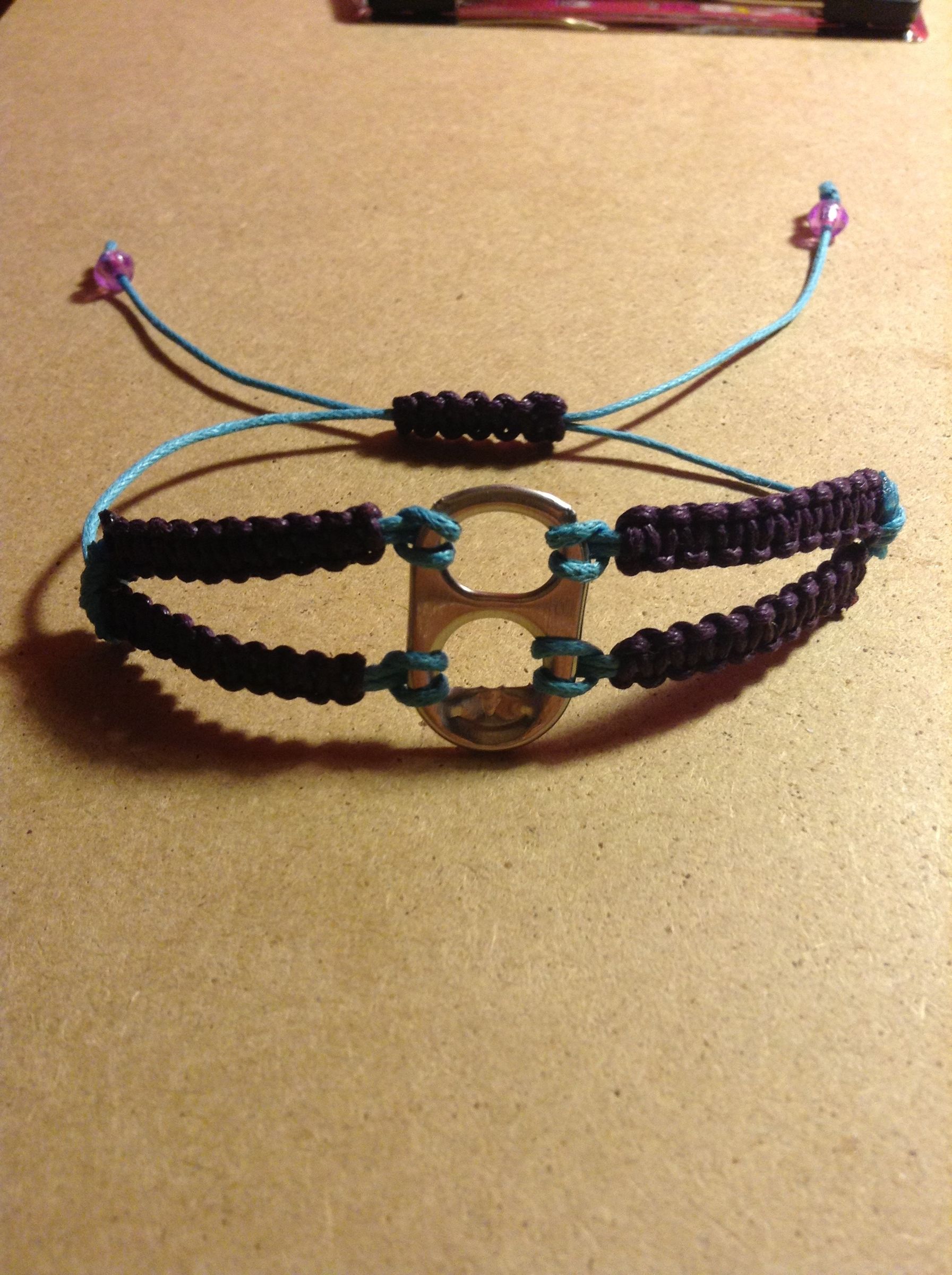 MacramÃÂ© Soda Tab Bracelet