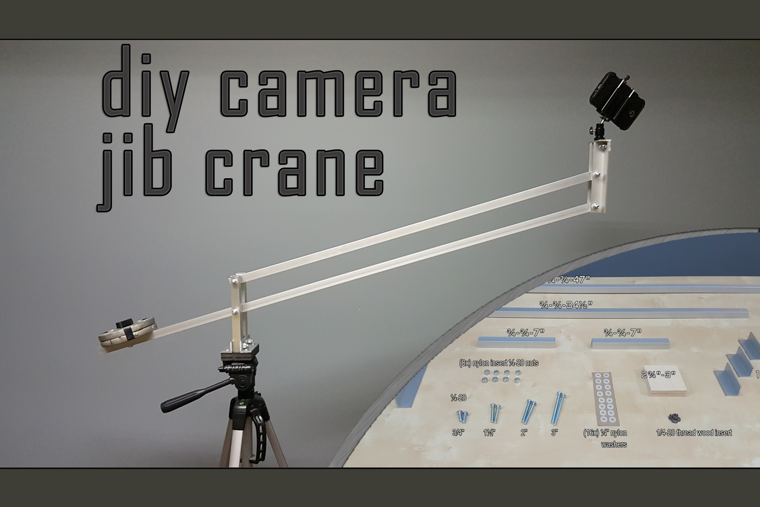 Easy DIY Camera Crane Jib : 5 Steps (with Pictures) - Instructables