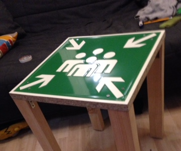 Making a Table From Trafficsign for Under 10€