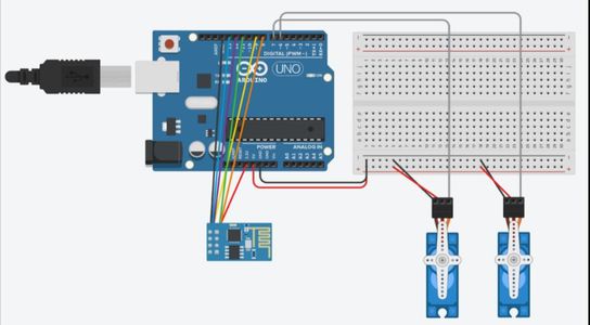 Transmitter Arduino (with Potentiometers):
