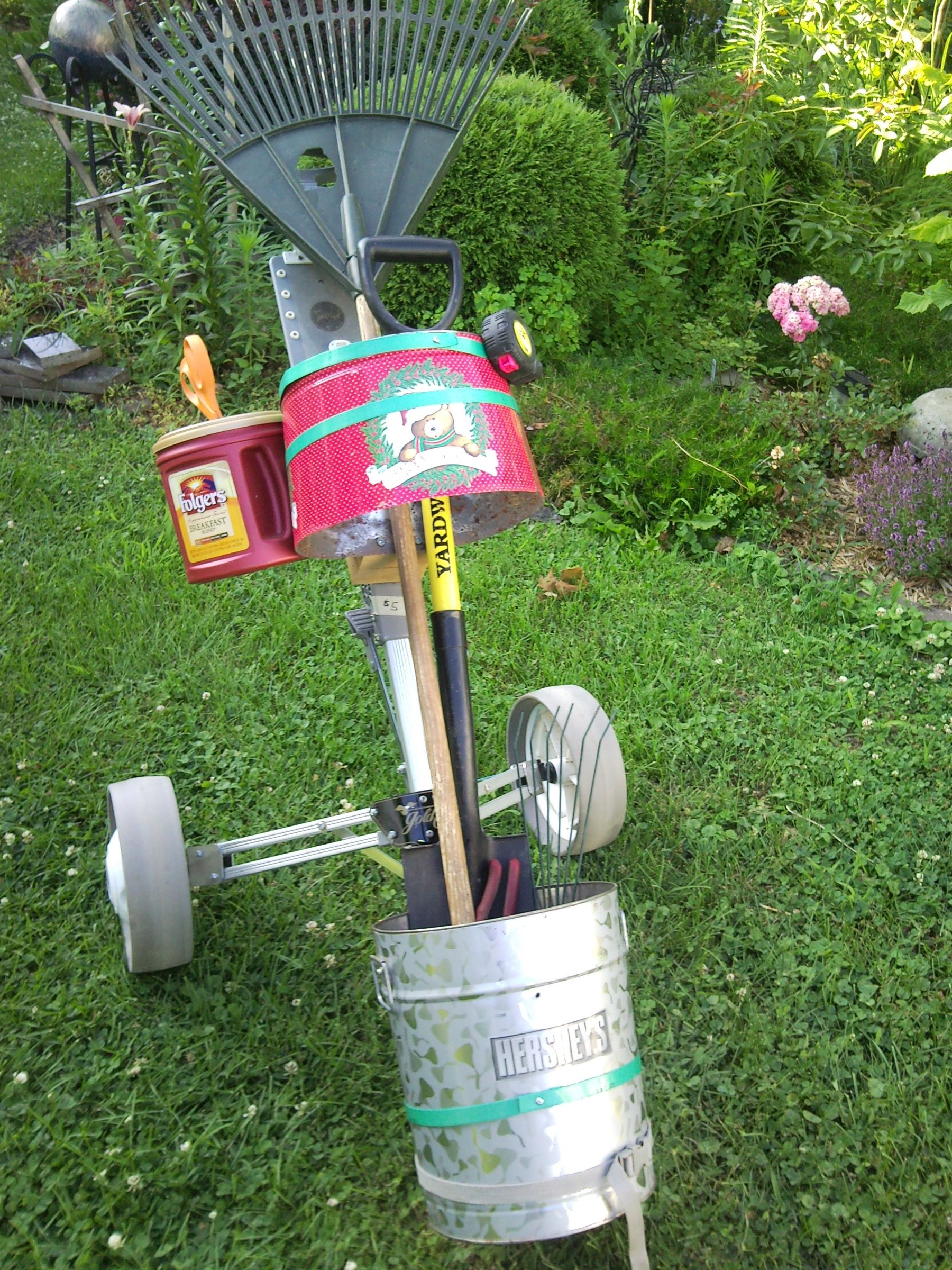 Golf Club Caddy Garden Cart