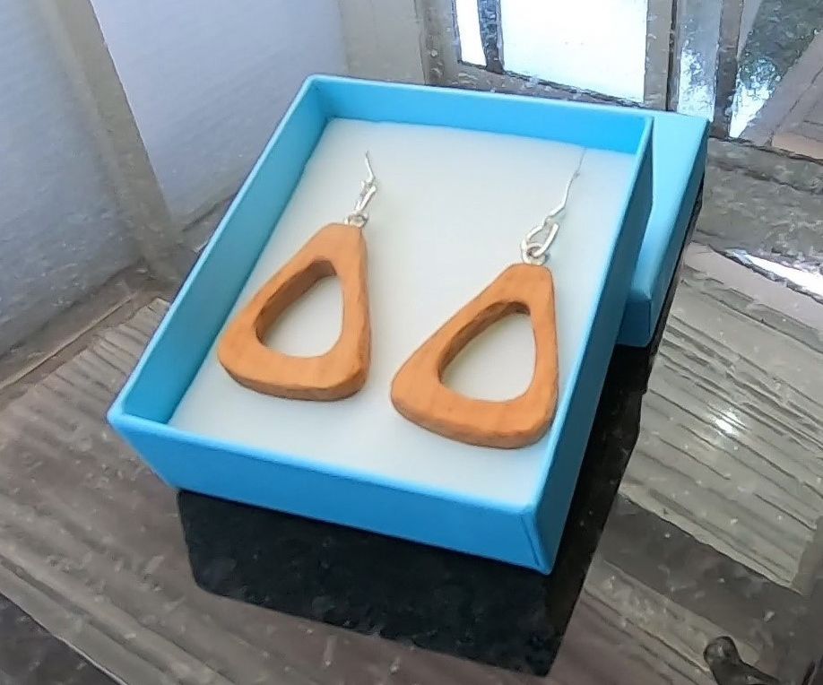 Rustic Wooden Earrings