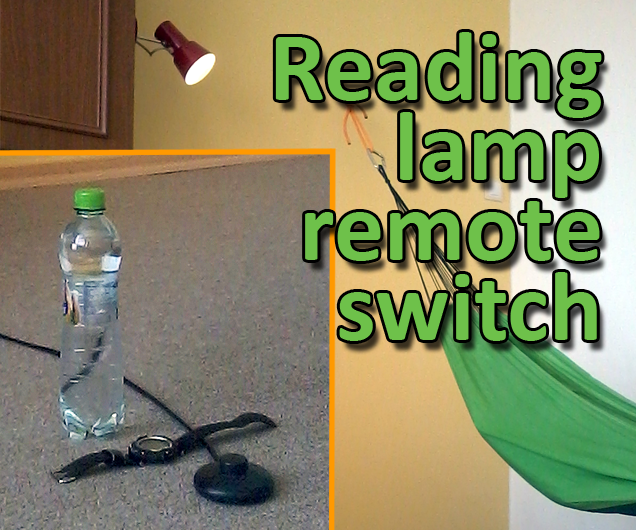Reading lamp remote switch