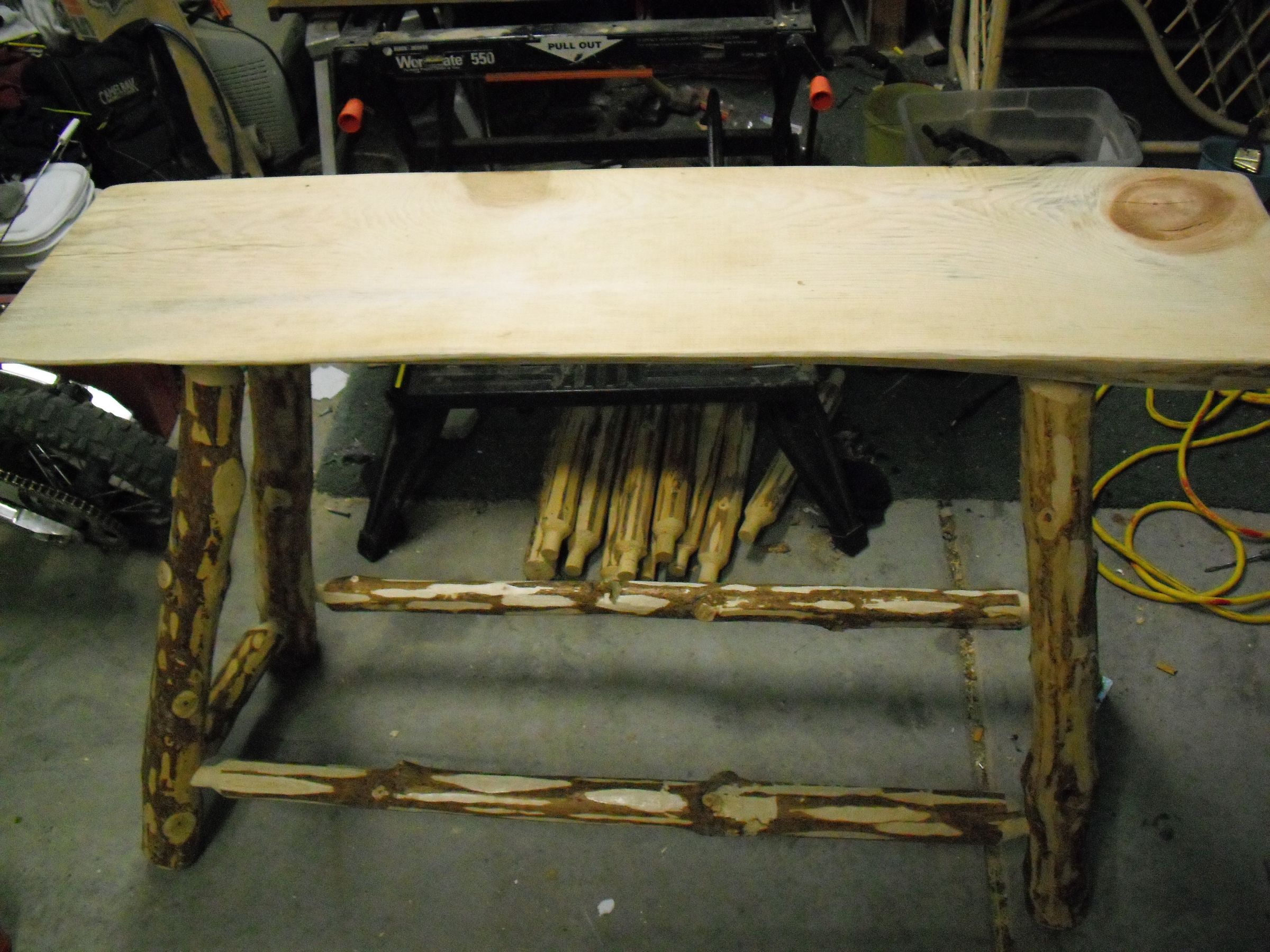 How to Build a Custom Pine Log Table 7 Steps Instructables