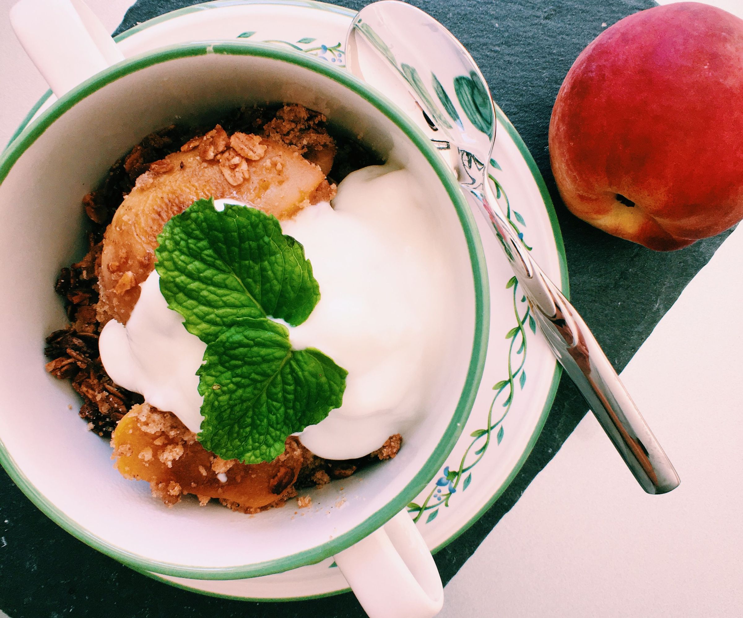 RECIPE  |  PEACH CRISP DESSERT