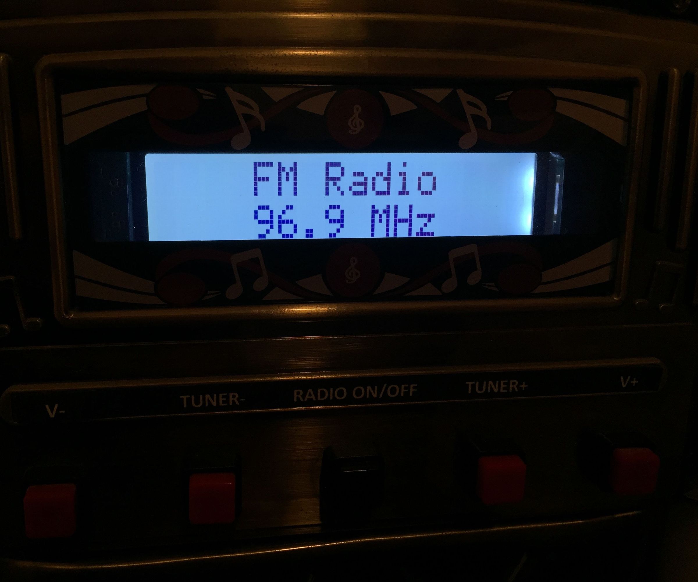 FM Radio With Si4703, Arduino Pro Mini and 3.3V Large LCD