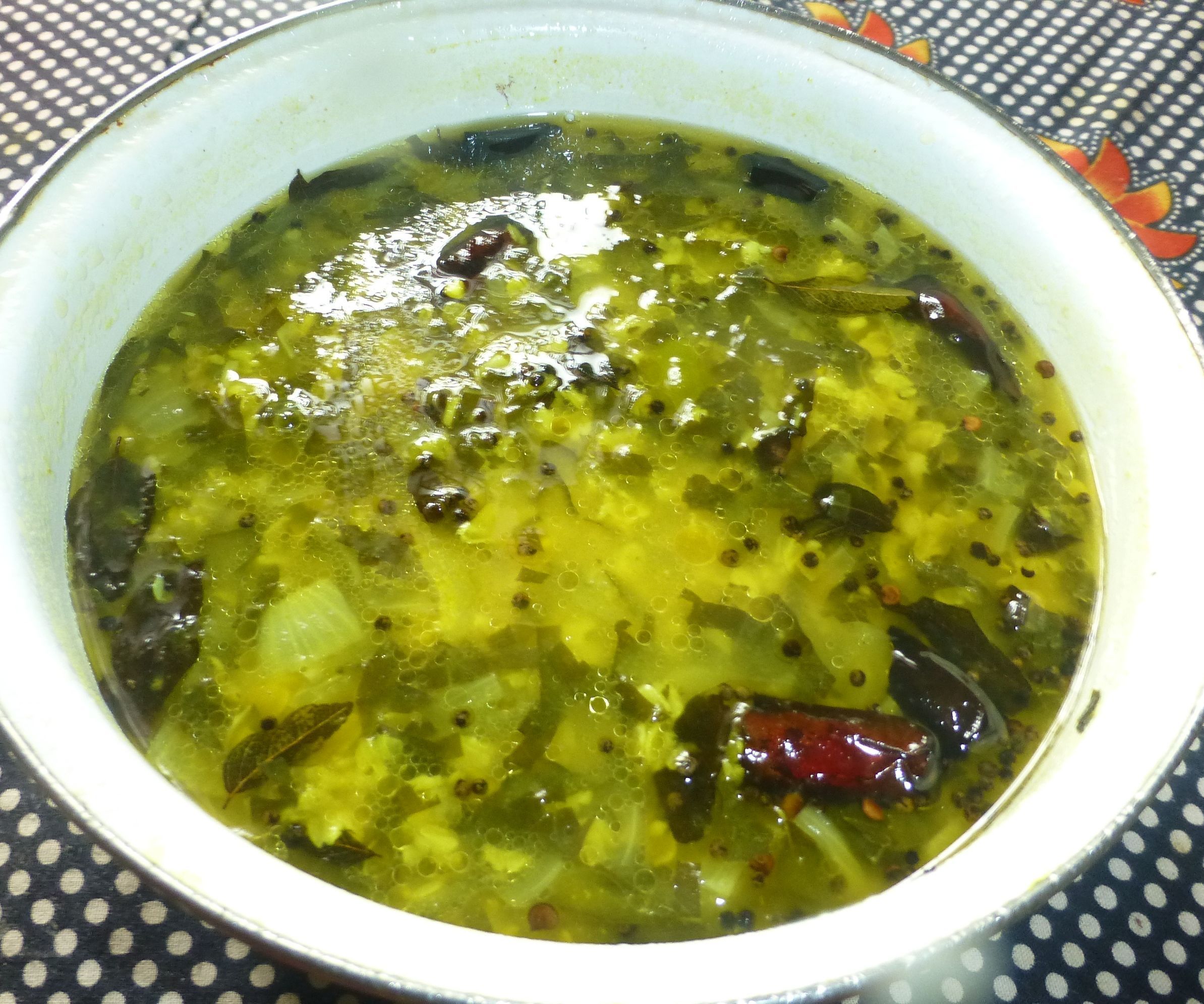 How to Make Gongura Stew With Split Green Gram Lentils