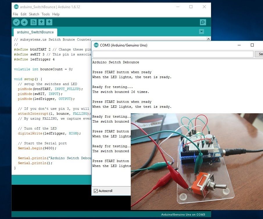 Counting Switch Bounces