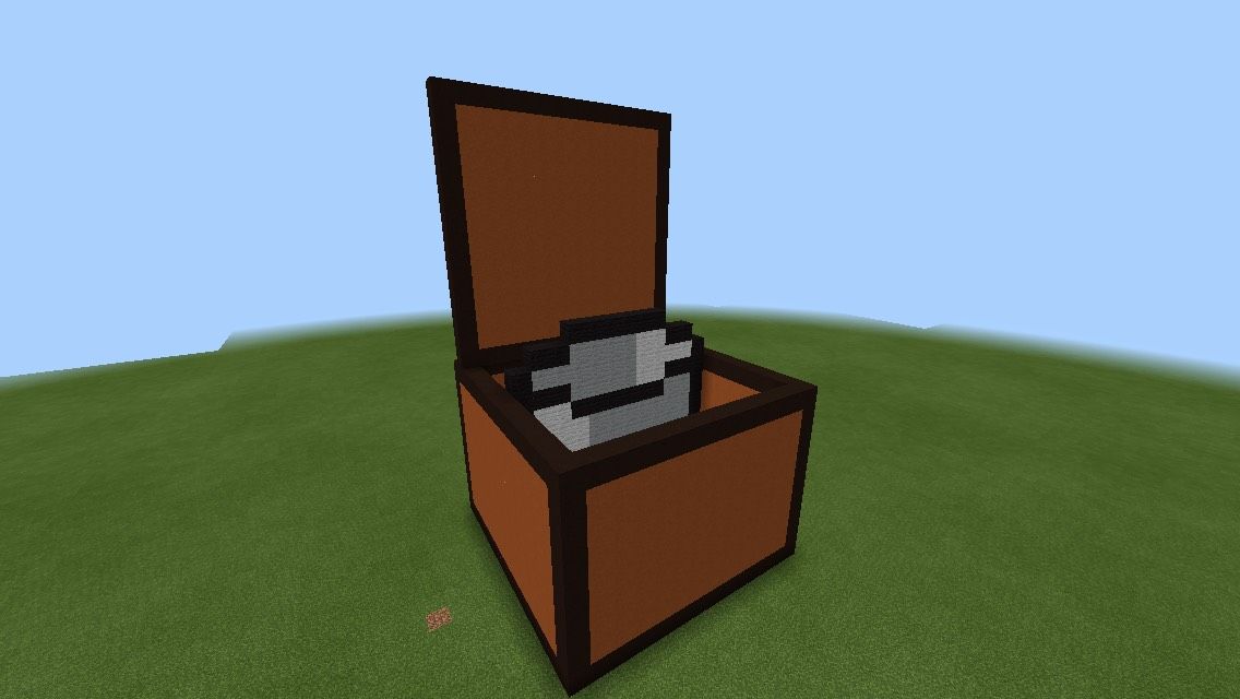 Minecraft Opened Chest 