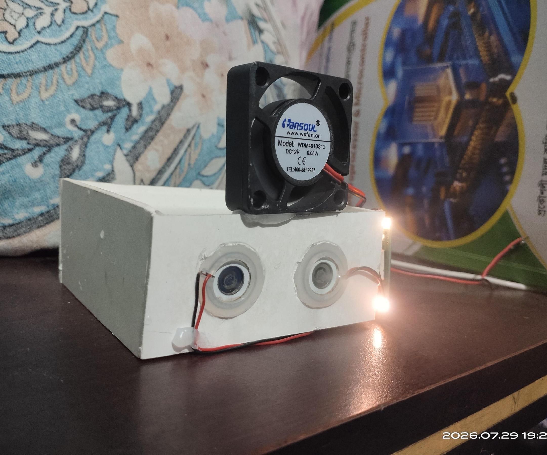 DIY Mini Desktop Ultrasonic Mist Cooler