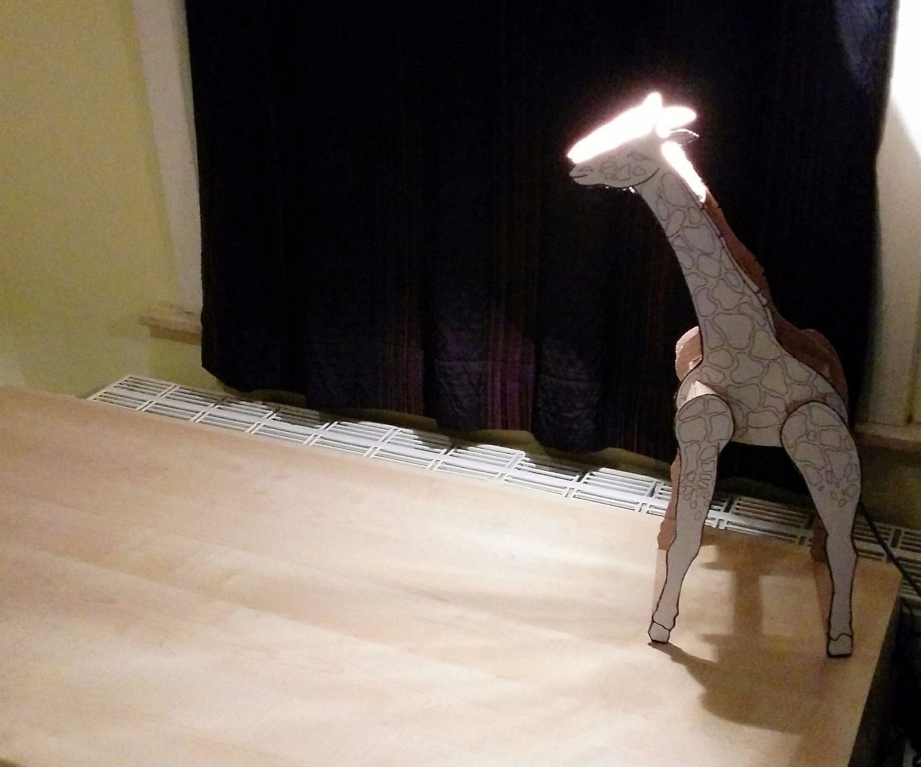 Kids desk lamp out of desk packaging. 