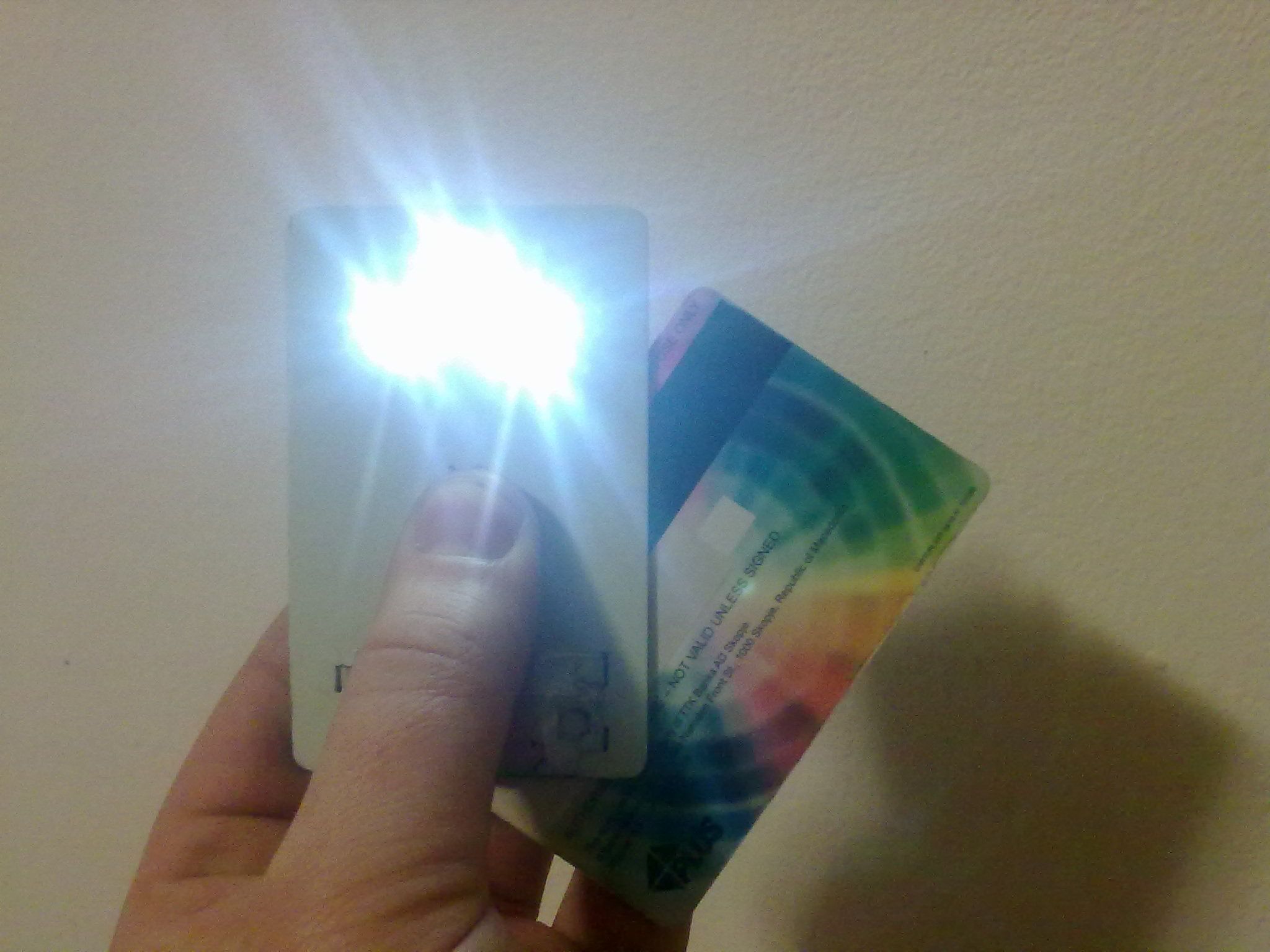 Card Size Led Flashlight (handmade)
