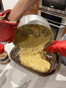 Pouring Into Baking Pan