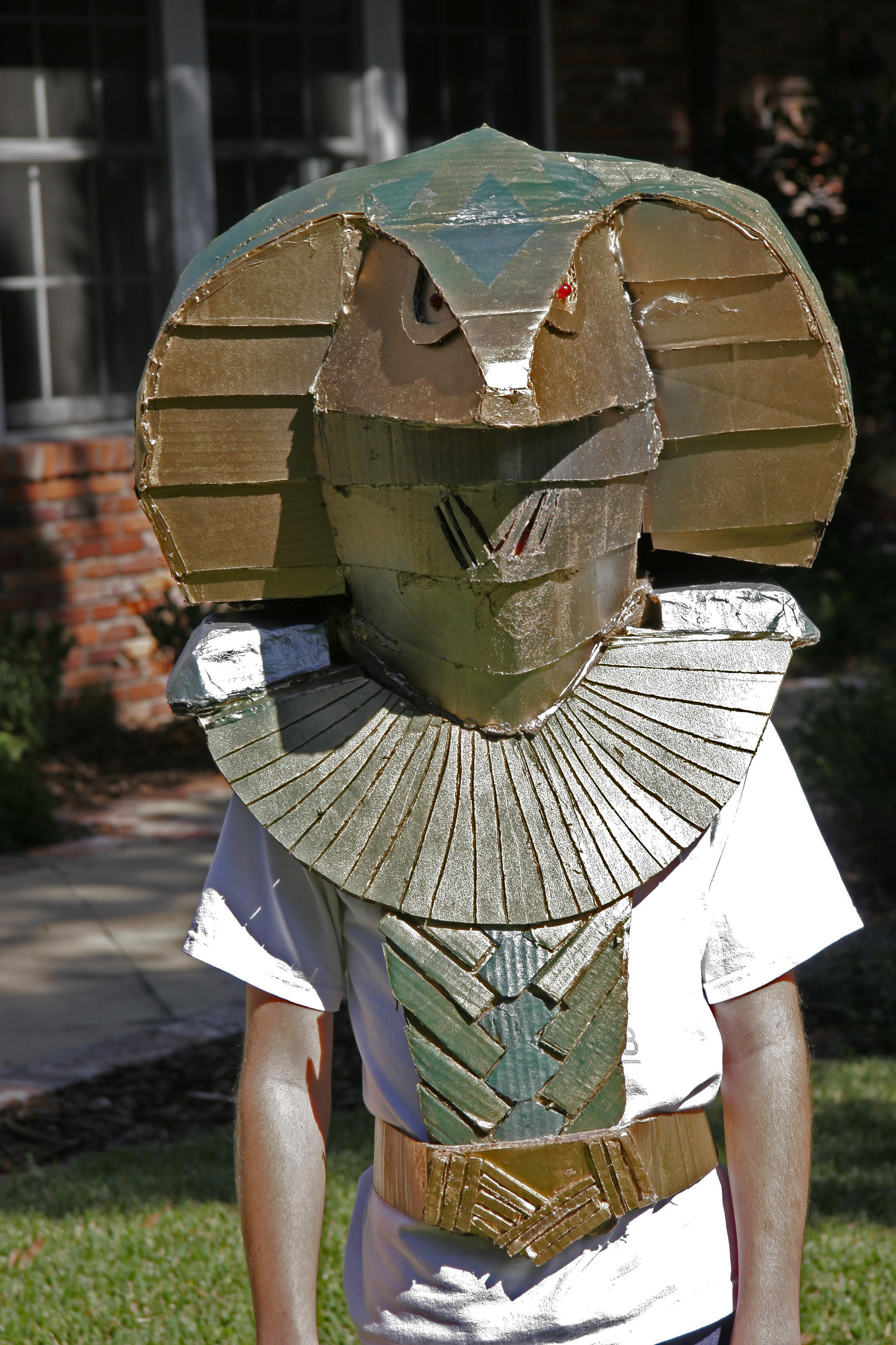 Cardboard Jaffa Serpent Gaurd Costume