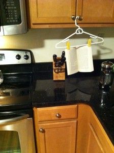Cheap & Easy Hanging Cookbook Holder