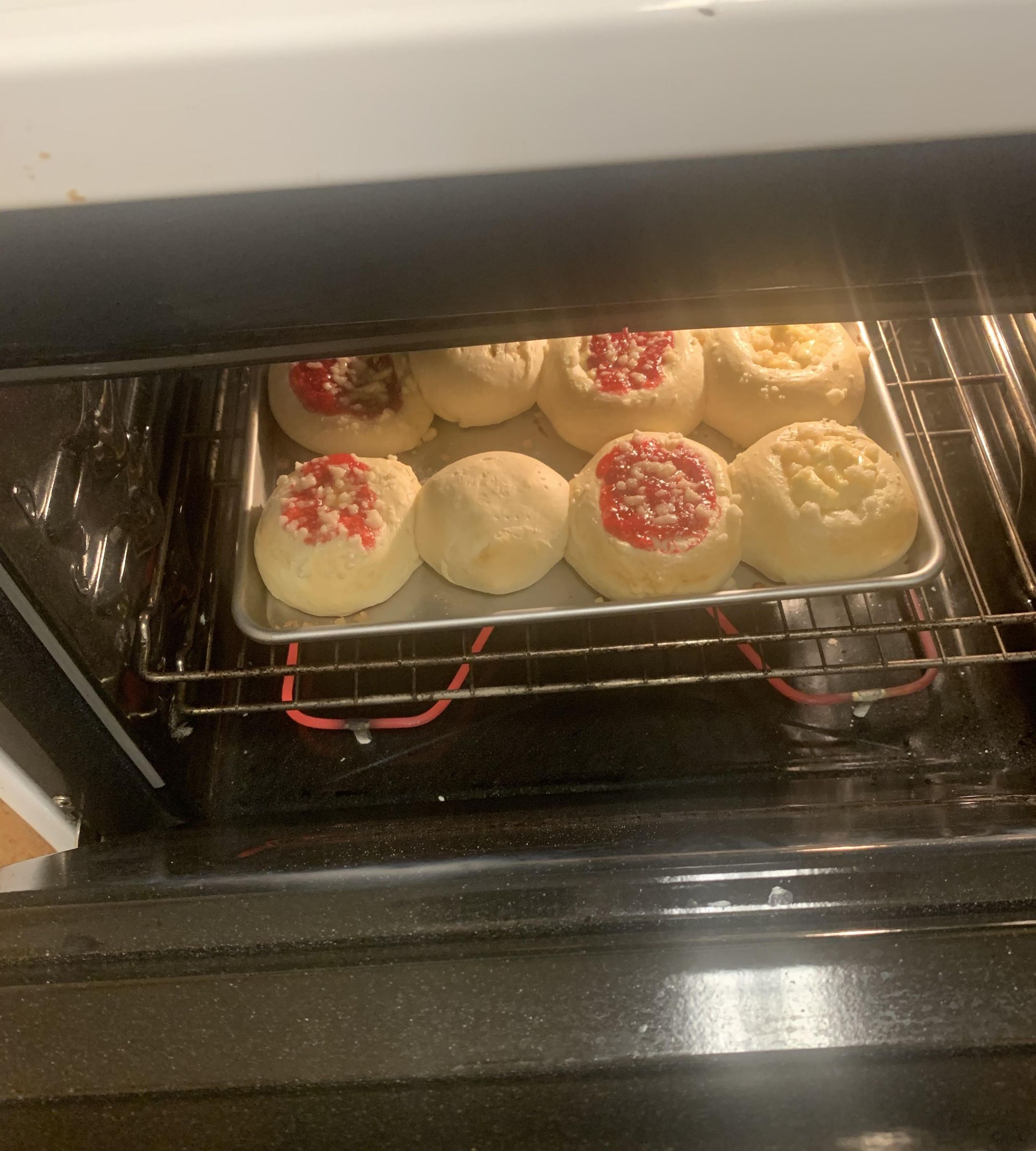 Breakfast, Lemon Cheesecake, and Raspberry Kolaches