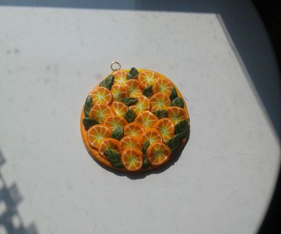 Orange Slice Pendant