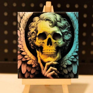 How to Achieve Colorful Skull Engraving on Tile | Laser Engrave, Ceramic, Art Piece