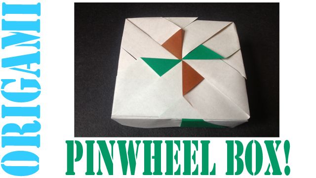 How to Make an Origami Pinwheel Lid Box (Ver. 4) - TCGames [HD]