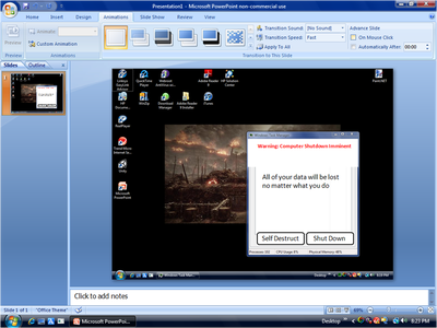 Make a Fake System Error Popup With Powerpoint