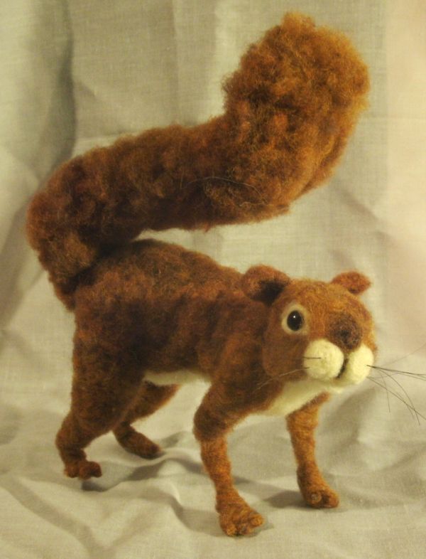 Needle Felted Squirrel