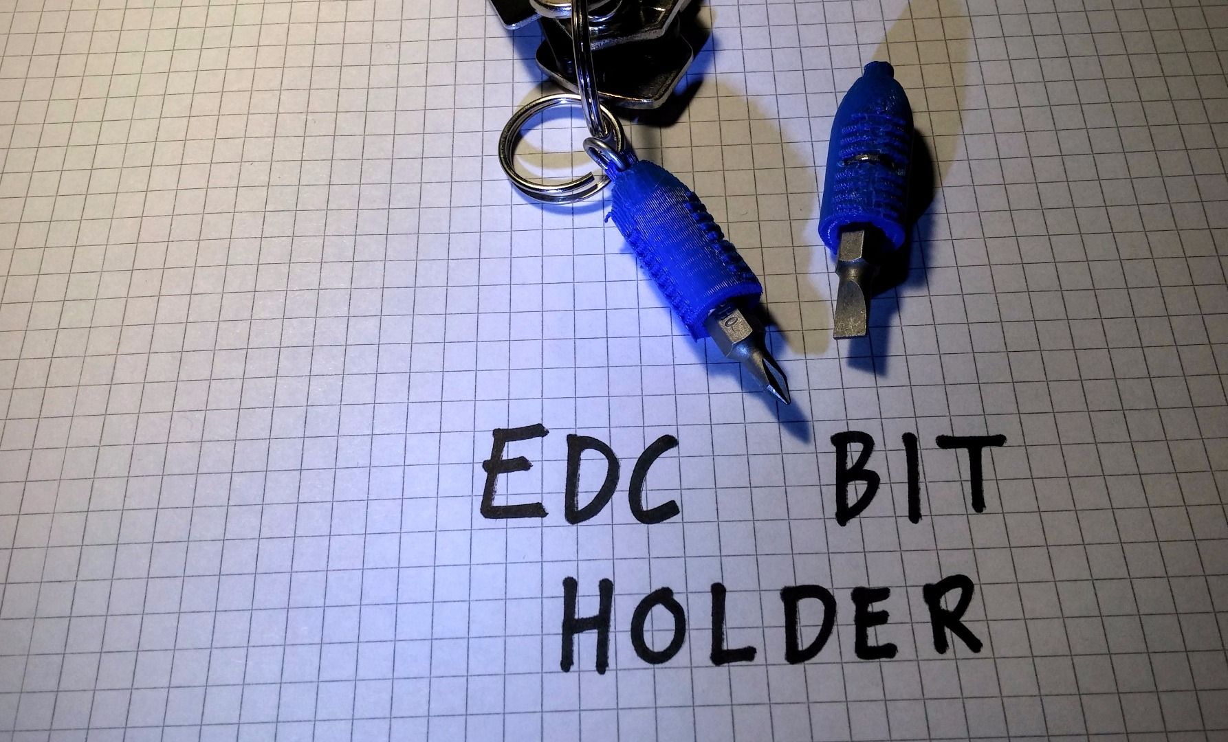 Bit Holder Keychain EDC 5 Steps Instructables