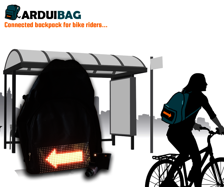 Arduibag: a Connected Backpack for Bike Riders