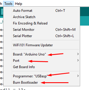 Upload the Bootloader