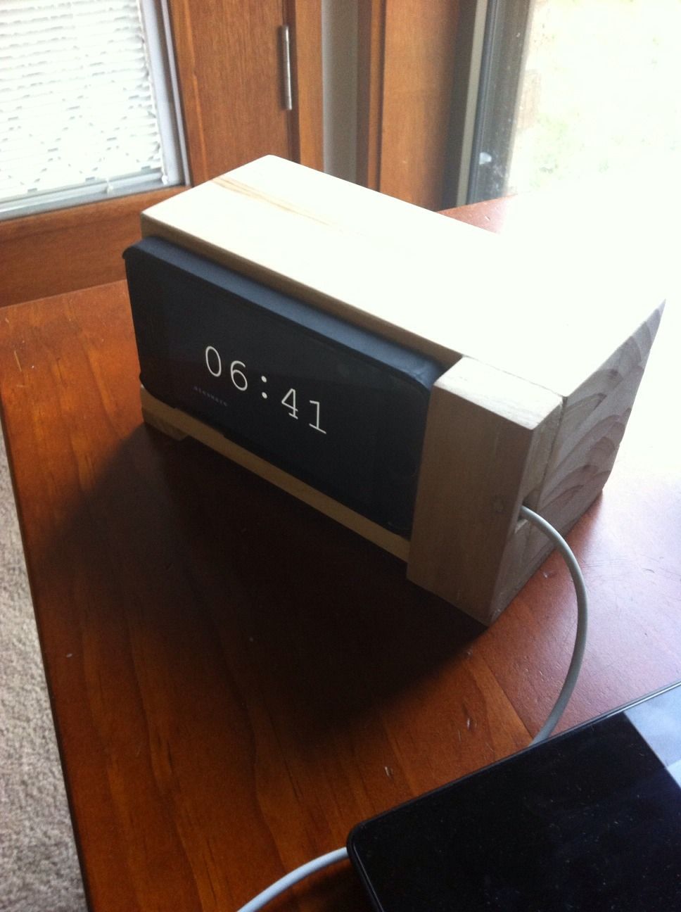 Retro Phone Dock From Scrap