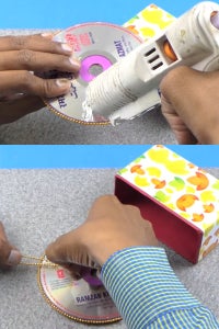 Let's Stick CD on Box!