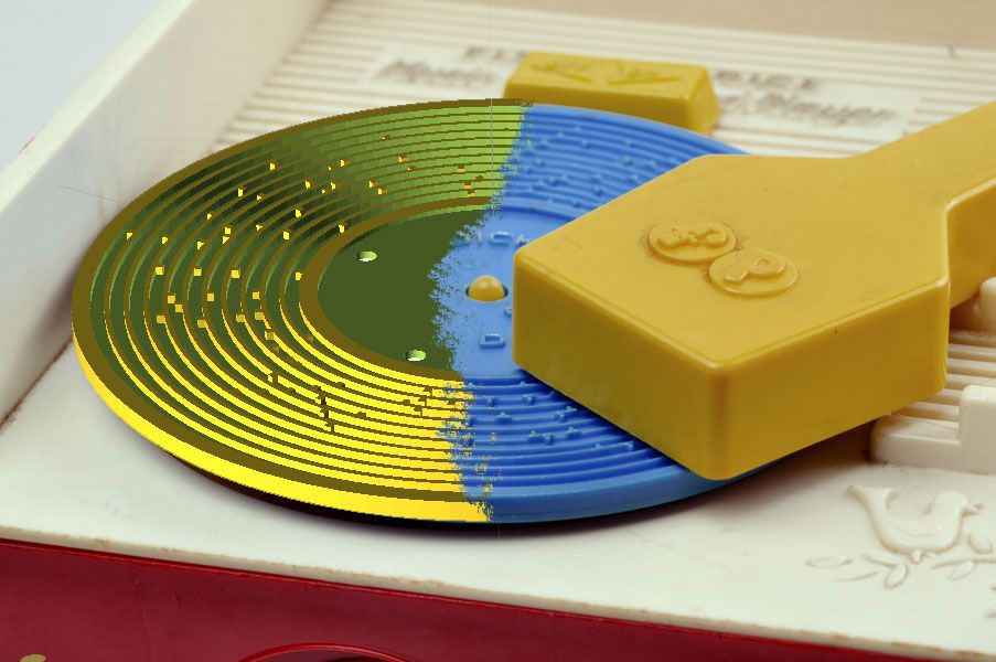 3D Printing Records for a Fisher Price Toy Record Player : 4 Steps ...