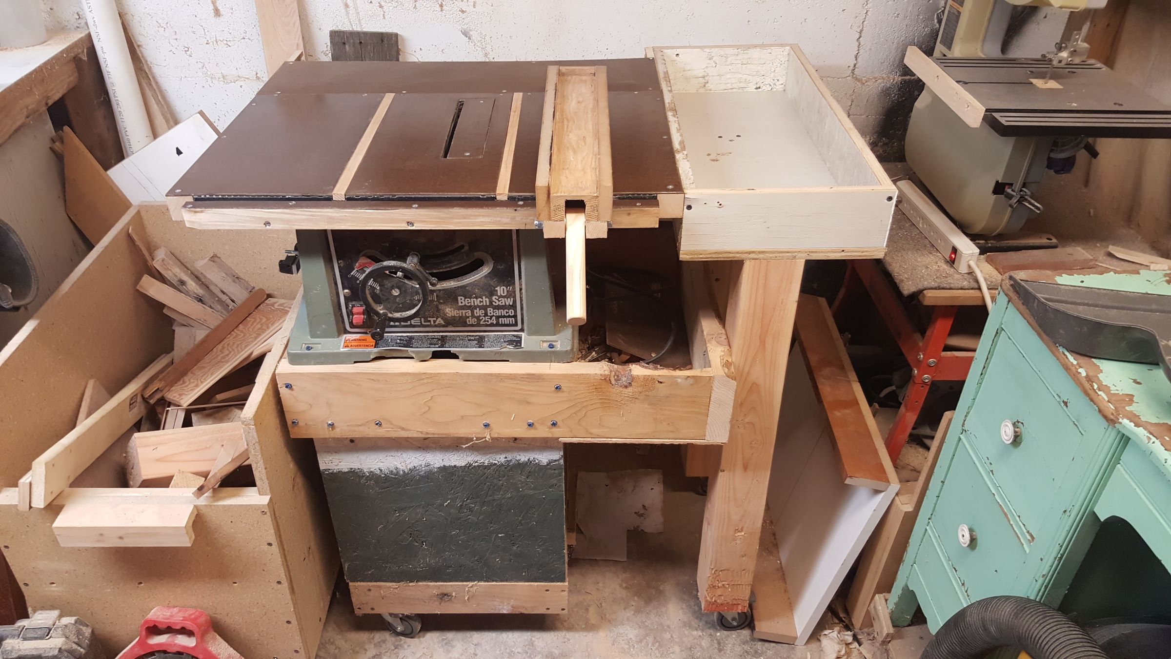 Delta Jobsite Table Saw Cart and Upgrades 7 Steps (with Pictures