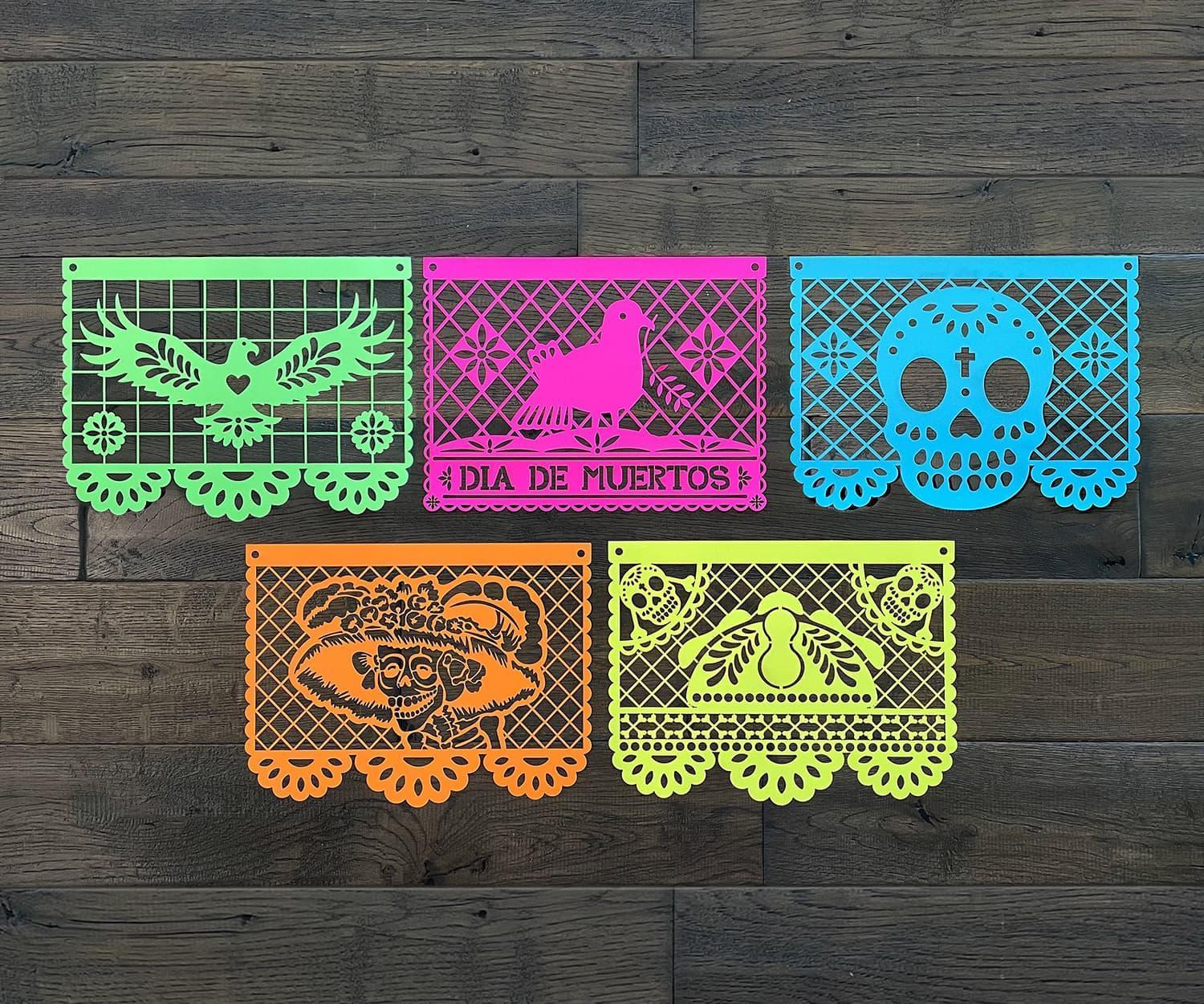 Laser Cutting Papel Picado for Día De Muertos